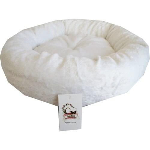 Betone RoseMary White Donut Cat and Dog Bed 50 cm