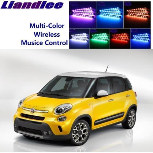 LiandLee For Fiat 500L Trekking / Living / MPW Car Install of Car Seats Accent Interior Atmosphere Light