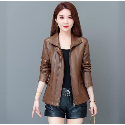 Женские кожаные куртки Lihahafang China At AliExpress