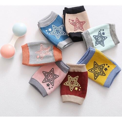 Pentagram Pattern Kids Sport Safety Kneepads High Elastic Baby Crawling Knee Pads Walk Running Legwarmers Protection Leg Sleeves