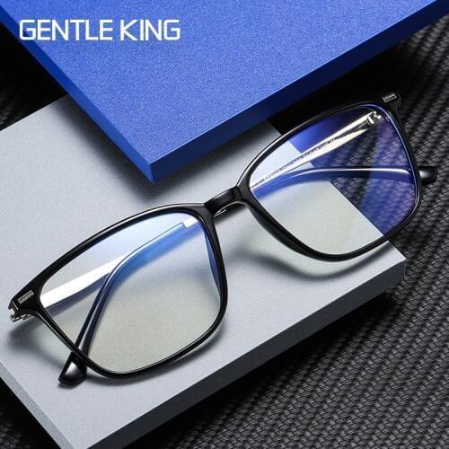 GENTLE KING Computer Glasses Frame Women TR90 Mirror Eyewear Anti Blue Light Glasses For Woman lunettes de lecture pour homme