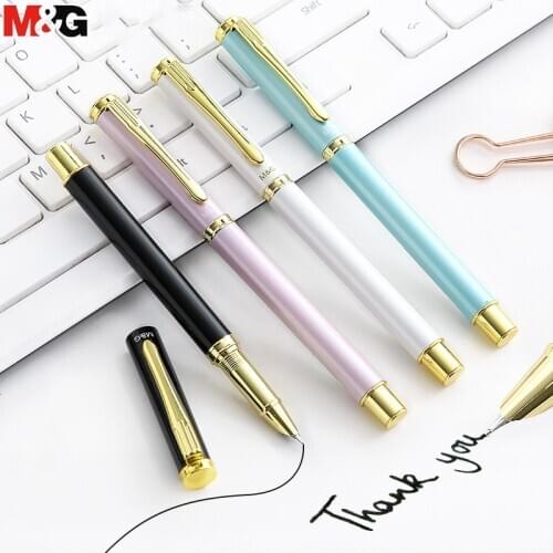 M&G 0.5mm Fountain Pen writing smooth 4 colors Ink Pen For Students Gift Stationery Student