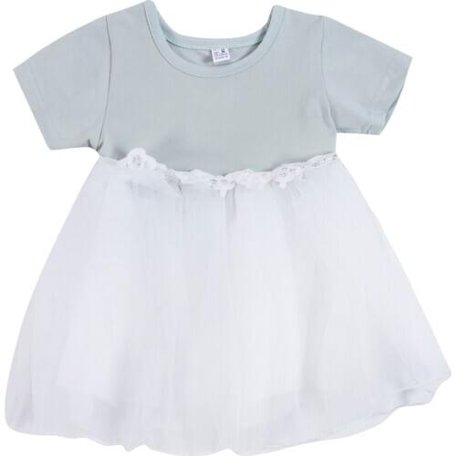 Toddler Kids Baby Girls Princess Dress White Solid Lace Short Sleeve O Neck Tutu Party Wedding Dress Princess Costumes 0-24M