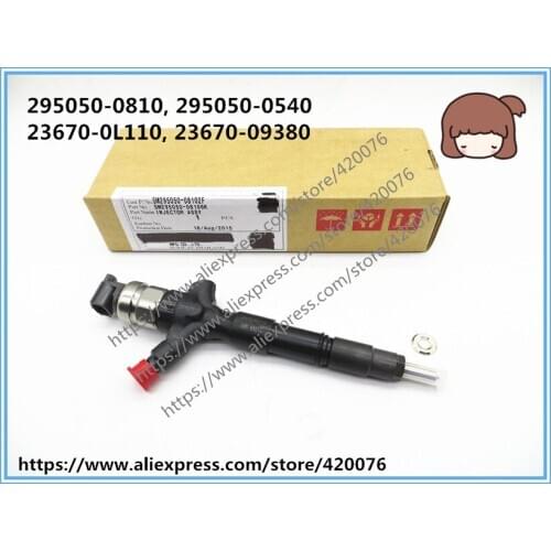 GENUINE AND BRAND NEW DIESEL FUEL INJECTOR 295050-0540, 295050-0810, 295050-0813, 23670-0L110, 23670-09380, 23670-30420