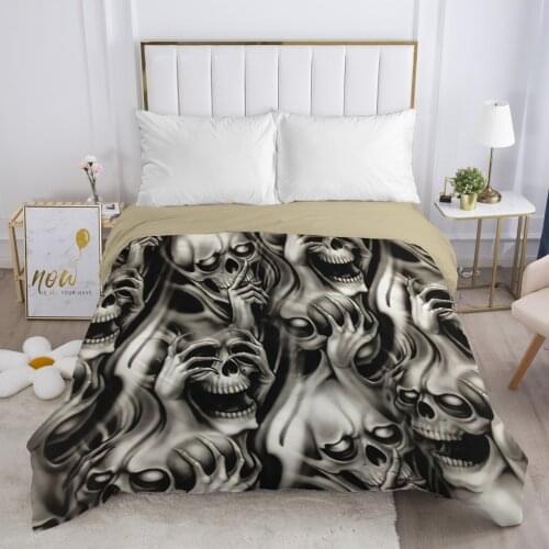 Skull Deadpool lady Duvet cover Quilt/Blanket/Comfortable Case 140x200 240x220 Queen King Single Bedding for Home Gray head