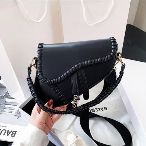 PU Leather Luxury Designer Handbags for Women Fashion Girls Female Casual Shoppers Solid Color Weave Shell-Shaped Crossbody Bags