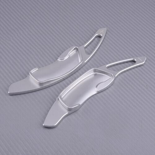 Silver Aluminum Alloy Steering Wheel Shift Shifter Paddle Extension Fit For Subaru Legacy Forester Brz XV Outback Impreza