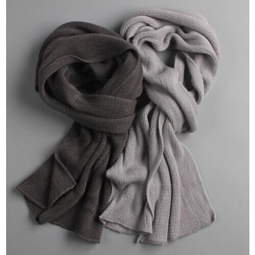 2020 NEW Arrived Men Scarf Knit Spring Unisex Thick Warm Winter Scarves Long Size Male Cashmere Warmer womens Scarves