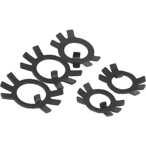 10PCS Lock Stop Washer for Round Studding Nut Outer Diameter 10 12 14 16 18 20- 50 Black Lock Washer