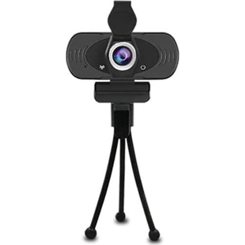 1080P Full HD USB Webcam with Built-In Microphone with Privacy Cover and Tripod,30Fps Plug and Play Widescreen Live