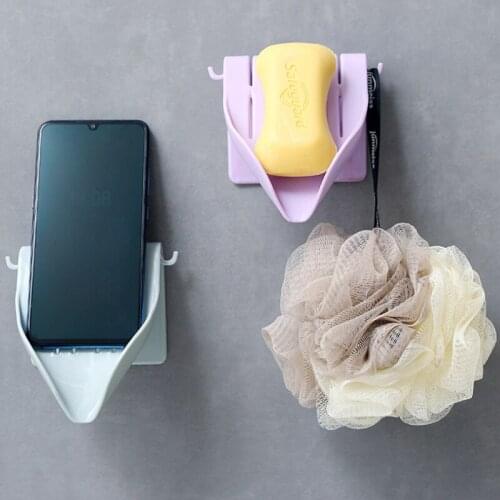 1Pc Drain Soap Box Suction Cup Soap Dish Bathroom Organizer Storage Box Plastic Tray Holder Wall Mounted Box Punch-Free 2020