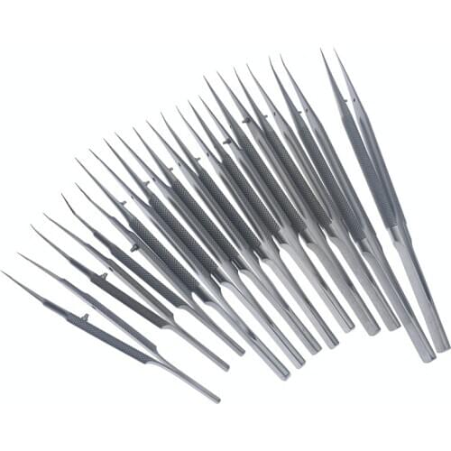 14/16cm Dental Stainless Steel Surgical Tweezers Forceps Ophthalmic Instruments