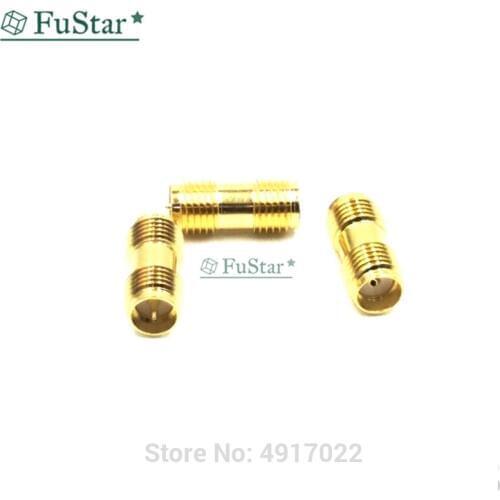 2pcs Neelde To Hole NEW RP SMA Female Jack to RP-SMA Female Jack RF Coax Adapter convertor Straight Goldplated Female to Female