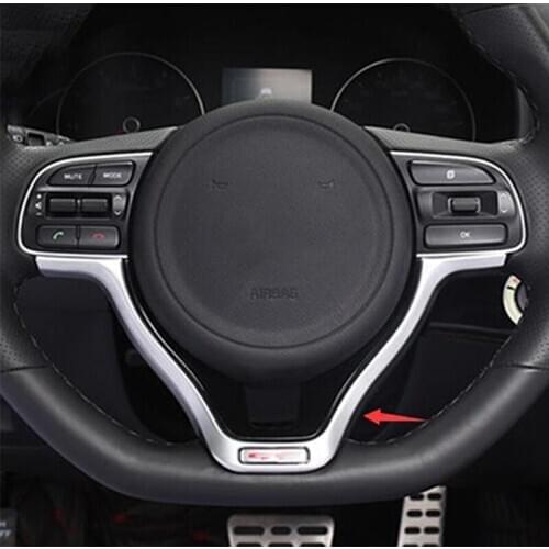 ABS Chrome For Kia Sportage 4 QL KX5 2016 2017 2018 Accessories Auto Steering Wheel Decoration Cover Trims Car Styling