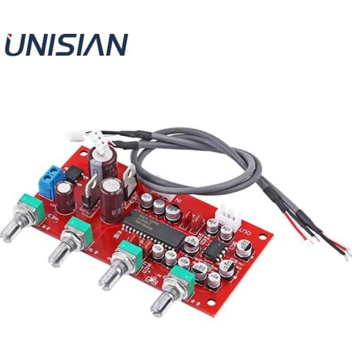 UNIISAN UPC1892CT Audio Preamplifer C1892CT Tone Control Board With NE5532 Preamp HIFI Bass Treble Balance Tone Board