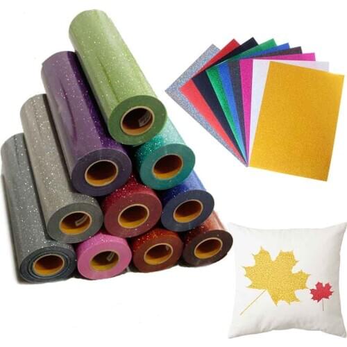 Sunice Glitter Heat Transfer Film For Clothing Iron-on Heat Transfer Printing Films Plotter Cut Diy T-Shirt Heat Press