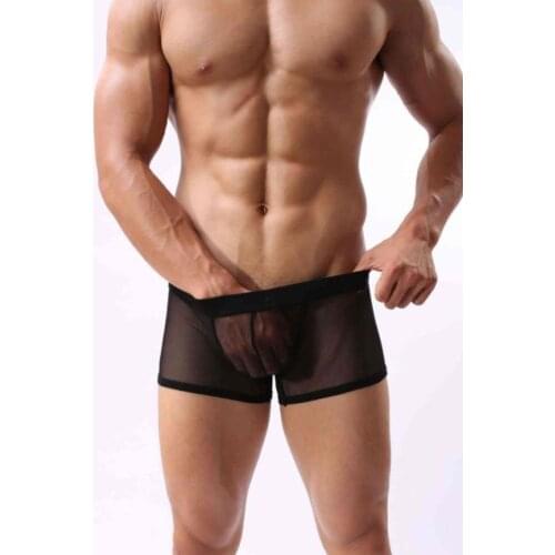 Merry See Black Transparent Men 'S Boxer