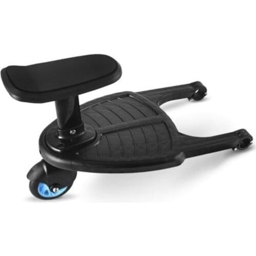 Baby Children Stroller Pedal Adapter Second Child Auxiliary Trailer Twins Scooter Hitchhiker Kids Standing Plate with Seat