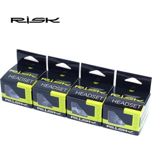 Risk Bicycle Headset 49.7mm MTB Downhill Bike Double Bearing Mountain Bike Parts for 28.6mm Straight Tube /1.5 inch Tapered Fork