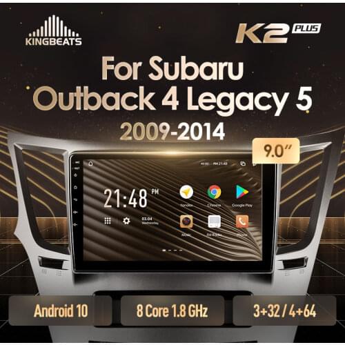 KingBeats Android Octa-Core head unit HU 4G in Dash Car Radio Multimedia Video Player Navigation GPS For Subaru Outback 4 BR Legacy 5 2009 - 2014 Left hand drive no dvd 2 din Double Din Android Car Stereo 2din