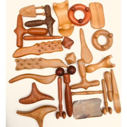 Meridian massage foot massager wooden roller type plantar acupoints rub row wooden feet solid wood home