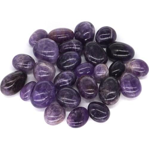 Bulk Tumbled Amethyst Stone Natural Polished Gemstone Supplies for Wicca, Reiki, Energy Crystal Healing Decor 200g