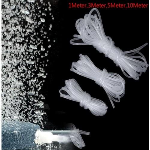 Aquarium Fish Tank Pond Pump Tube 4*6mm White Black Color Aquarium 1m/3m/5m/10m Oxygen Pump Hose Air Bubble Stone