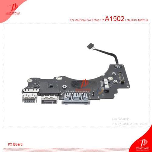 Original I/O Board for the 13" MacBook Pro Retina A1502 released in Late2013 Mid2014 Early2015 820-3539 661-8155