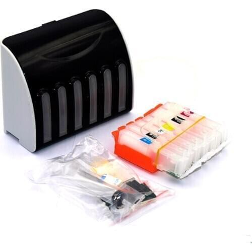 PGI 280 281 5 colors ciss system with permanent chip For canon TS702 TR7520 TR8520 TS6120 TS6220 TS9520 9521C printers