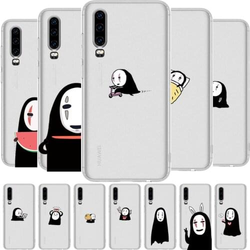 Spirited Away Anime Transparent Phone Case For Huawei P40 P30 P20 P10 P9 P8 Lite E Pro Plus Etui Coque Painting Hoesjes comic f