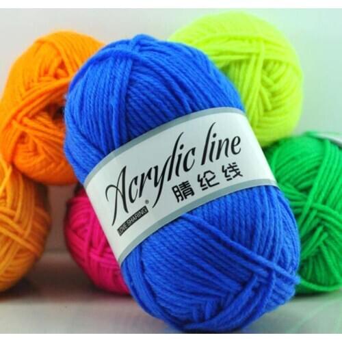 50g/Ball Acrylic Wool Yarn Thread Warm DIY Knitting Soft Baby Sweater Hat Knitted Kids AdultScarf Supersoft Wholesale 64Colors