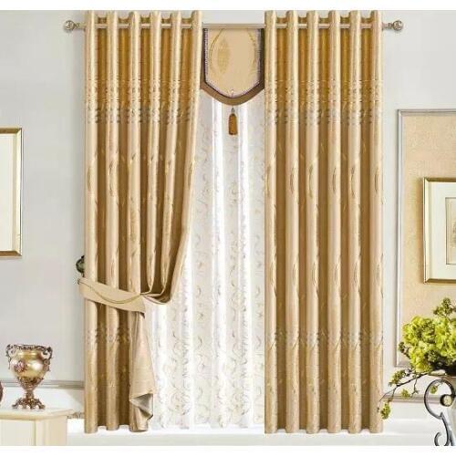 Fabric Gold Wave flower Wide 210 CM curtains Fabric silver Curtain for Hotel 5 stars hotel bedroom Curtain Wholesale material