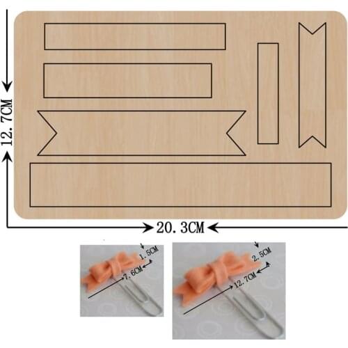 Fine Bow Knot Headband Headdress Hairpin Cutting Mold Wood Dies For Blade Rule Cutter For DIY Leather Cloth Paper Headwear Craft