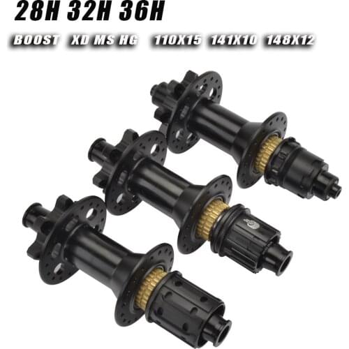 Bicycle BOOST Hub 28/32/36H Mountain Bike Hub 6 bolt DT Ratchet MTB Hubs 148*12 110*15 For SHIMANO SRAM 11S 12S HG XD MS Hub