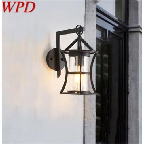 WPD Outdoor Classical Wall Lamp LED Light Waterproof IP65 Sconces For Home Porch Villa Decoration