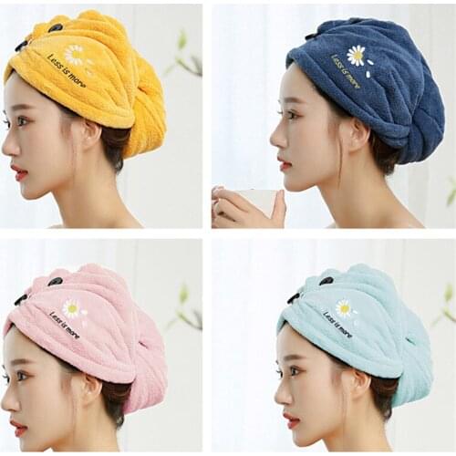 Women Microfiber Towel Hair Towel Bath Towels for Adults Home Terry Towels Bathroom Serviette De Douche Turban for Drying Hair