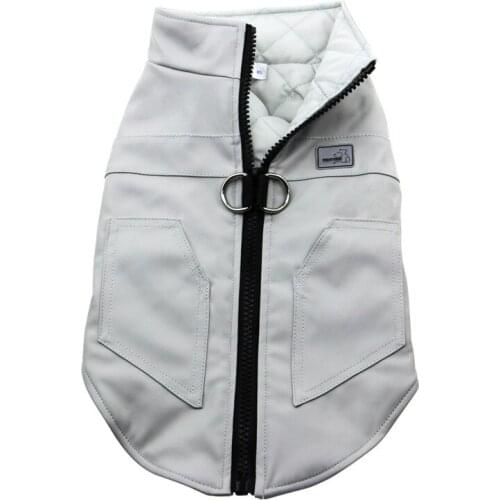 Dog Winter Jacket Leather Thick Warm Pet Clothes For Small Medium Dogs Top Quality Zipper Design Dog Winter Coat