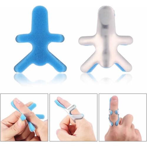 3 Size Hand Thumb Finger Splint Brace Aluminium Finger Trigger Protector for Broken Finger Recovery Injury Pain Relief Corrector
