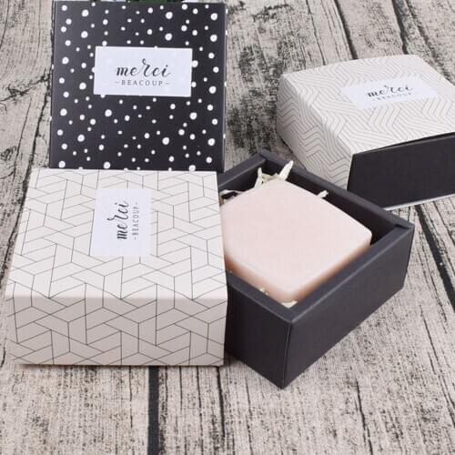 3pcs Black White Bronzing Merci Candy Drawer Bag French Thank You Wedding Favors Gift Box Package Birthday Party Favor Bags