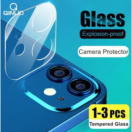 3Pcs Camera Protective Glass For iPhone 12 Pro Max Screen Protector On For iPhone 12 Mini 11 Pro Max Full Back Camera Lens Glass
