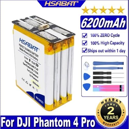 HSABAT Phantom 4 Pro 6200mAh Battery for DJI Phantom 4 Pro V2.0 Intelligent Flight Batteries