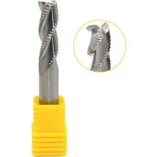 Aluminum Roughing End Mills HRC50 3Flute 4mm 6mm 8mm 10mm 12mm 14mm 16mm 18mm 20mm Milling Cutter Cutting Helix Ripple End Mill