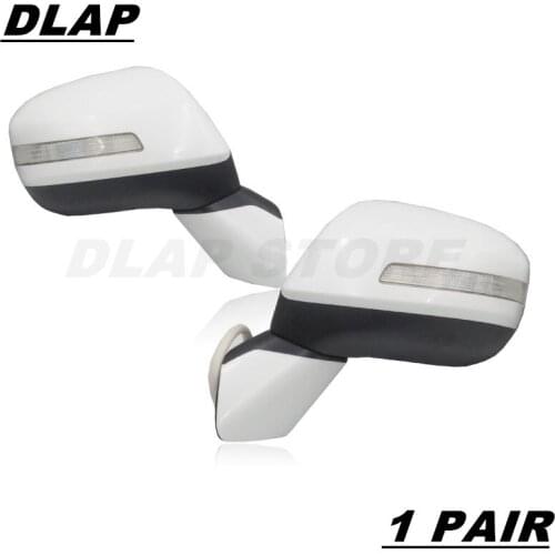 Auto 2PCS Outer Rearview Side Mirror Assy For Honda For CIVIC FB 2012 2013 2014 2015 5PINS Unpainted With Lamp