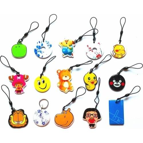 20pcs 125KHz EM4305 T5577 Rewritable Writable keyfobs RFID Tag Key Ring Card Proximity Token for Access Control Free Shipping