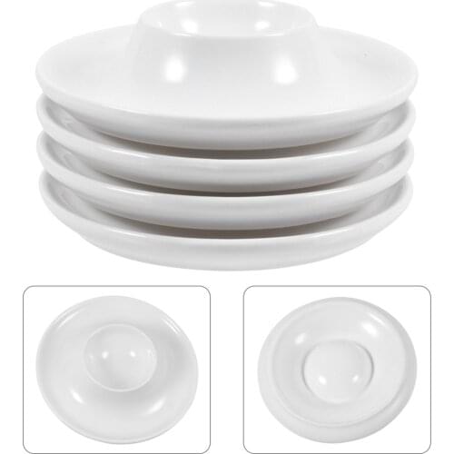 4pcs Diameter 10CM Household Egg Cups Practical Ceramics Egg Trays Breakfast Egg Holders