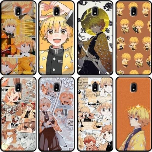 Demon Slayer Agatsuma Zenitsu Case For Samsung Galaxy J7 J3 J5 2017 A3 A5 2016 J4 J6 A8 A6 Plus J2 Core J8 2018 Case