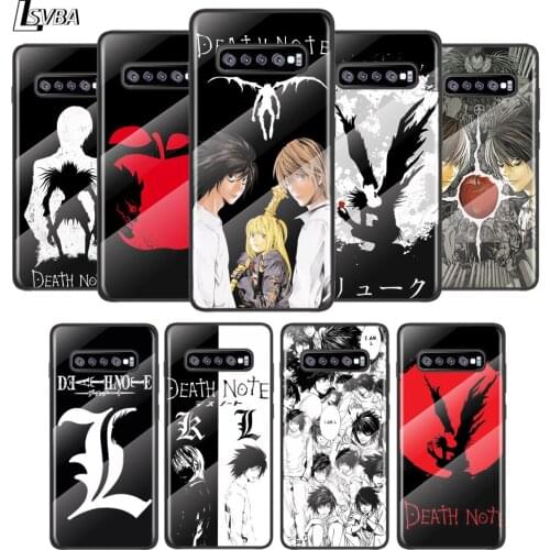 Anime Death Note For Samsung Galaxy S21 Ultra Plus 5G M51 M31 M21 Tempered Glass Cover Shell Luxury Phone Case