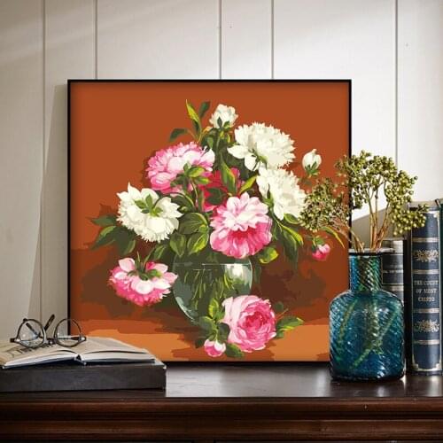 DIY digital painting fresh flowers and plants flowers and vines art decorative painting adult hand-painted decompression