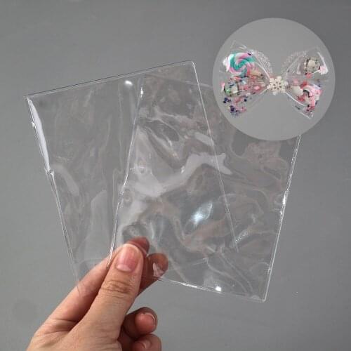 David accessories 10pcs/lot PVC Transparent Shaker Packet Filling Bag DIY Bow Polymer Sequins Accessories Decoration,10Yc18642