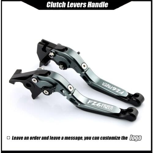 For YAMAHA FZ6 FAZER Motorcycle Brake Handle Motorbike2 Pcs Alloy CNC Short/Long Adjustable Extendable Brake Clutch Levers